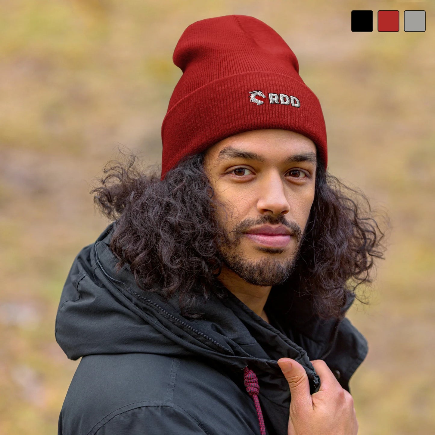 Gorro RDD con borde vuelto